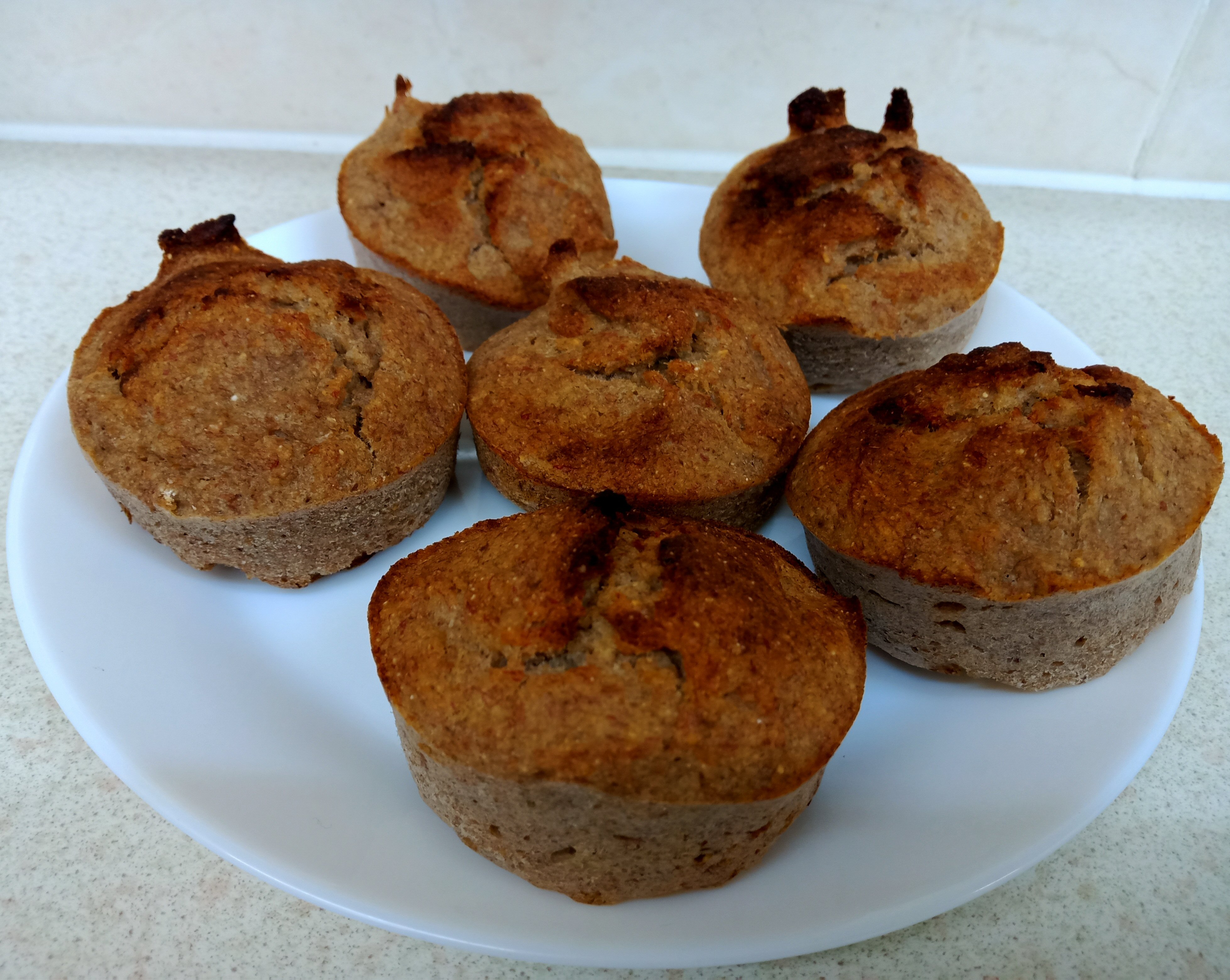 Banana Muffins in Silicone Baking Tray just come out of the oven