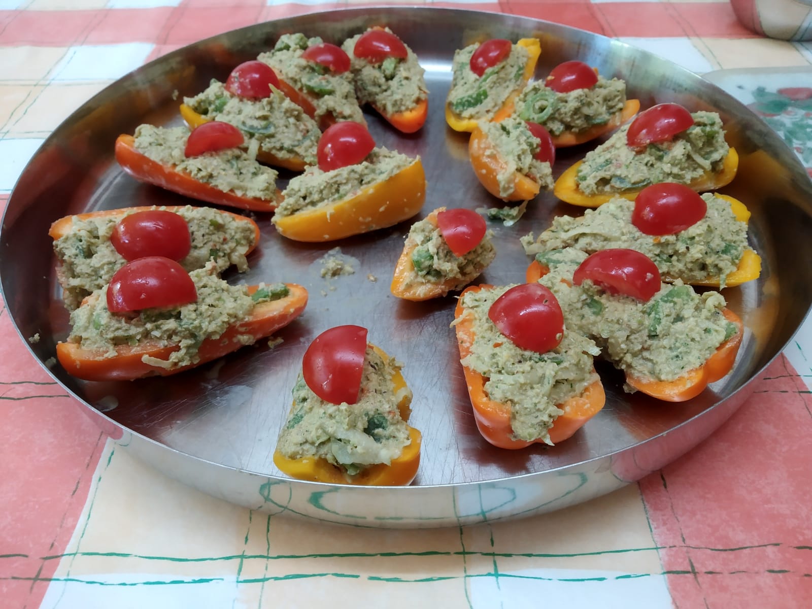 Raw Stuffed Mini Peppers